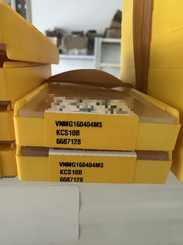 Kennametal VNMG160404 MS Chipbreaker 35° Negative Rhombus KCS10B Ultra-Fine Grain Carbide Turning Insert for Superalloys