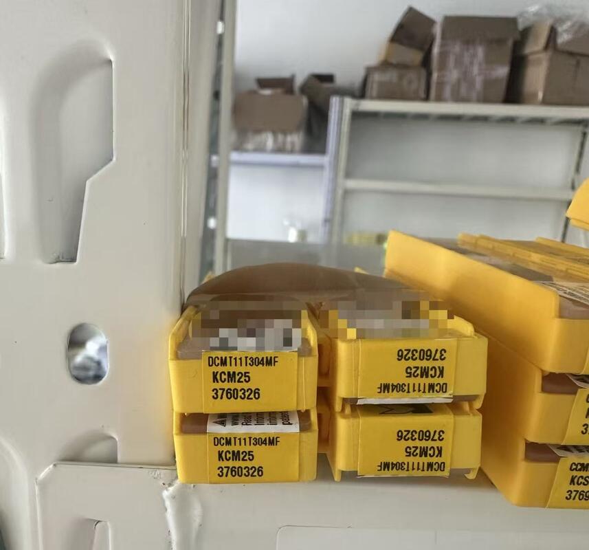 Kennametal DCMT11T304MF KCM25 55° Rhombus Positive Rake PVD Coated Carbide Turning Insert with 0.4mm Finishing Nose Radius for CNC Turning