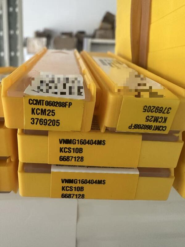 Kennametal DCMT11T304MF KCM25 55° Rhombus Positive Rake PVD Coated Carbide Turning Insert with 0.4mm Finishing Nose Radius for CNC Turning