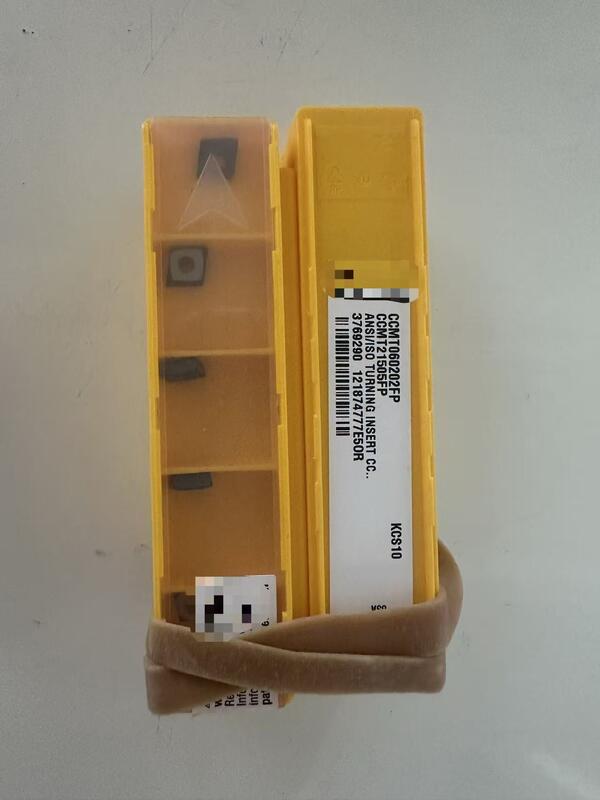 Kennametal CCMT060202FP KCS10 Carbide Turning Insert with FP Chip Breaker for Precision Finishing and PVD AlTiN Coating