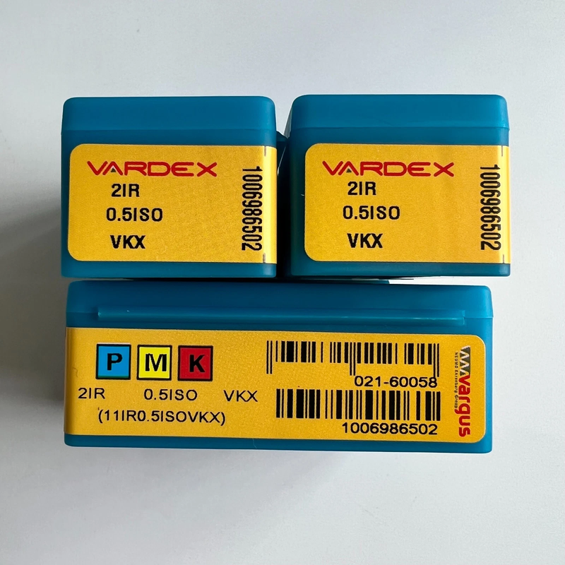 vargus 2IR 0.5ISO VKX Carbide Threading Insert for CNC Internal Thread Machining Cutting Tools