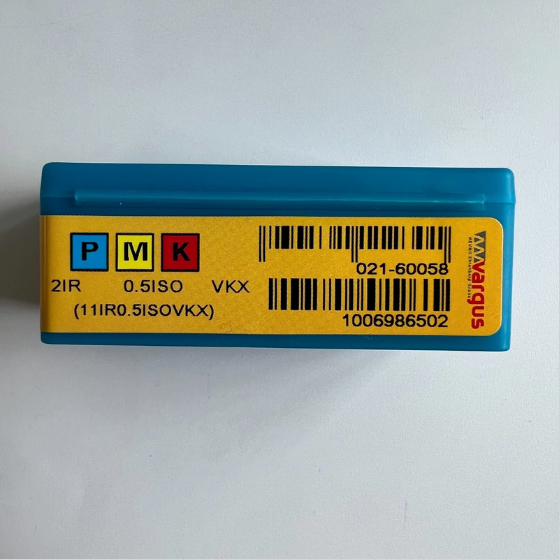 vargus 2IR 0.5ISO VKX Carbide Threading Insert for CNC Internal Thread Machining Cutting Tools