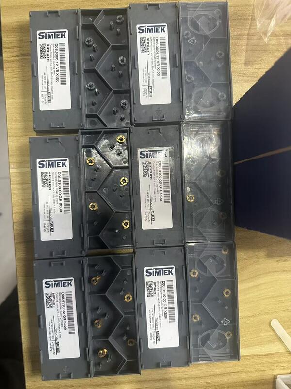 SIMTEK D08.0006.12 VR X400 Carbide Grooving Insert CNC Full Radius Internal Grooving Tool R0.6 W1.2 Min Bore 8mm