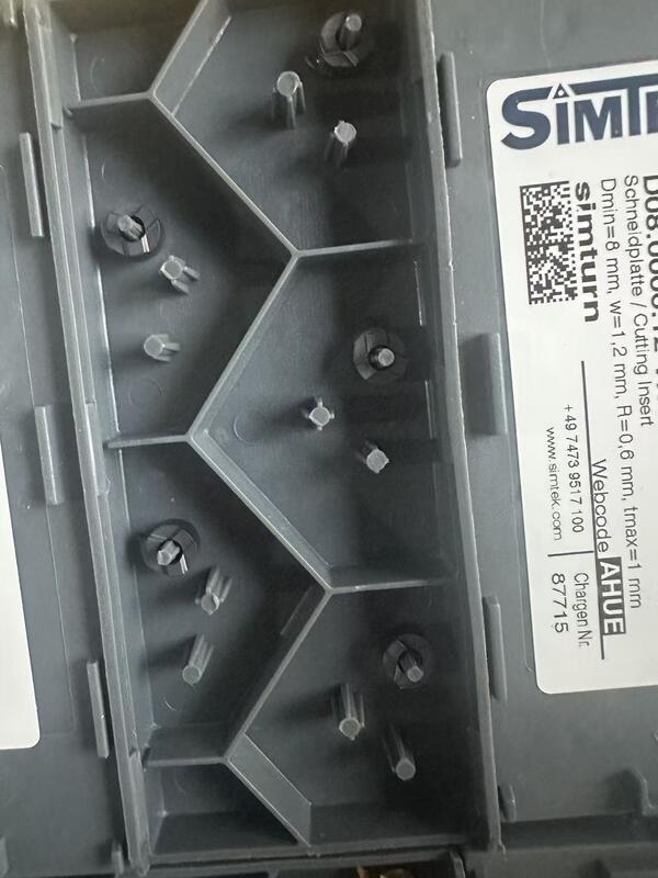 SIMTEK D10.4758.02.10 YR X800 Carbide Turning Insert CNC Internal Profiling Insert R0.2 for Small Bore Machining