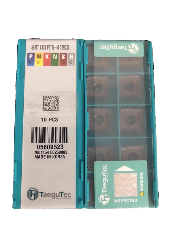 TaeguTec OFMT 05T3 TN-ML TT6080 Octagonal Carbide Milling Insert 8 Edges IC 12.7 mm PVD Coated for Cast Iron CNC TOOLS